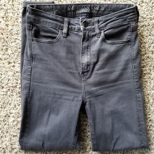 American Eagle high waist gray jeggings size 2